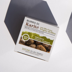 SAPONE DI UN TEMPO Bio-Sheabutter mit nativem Bio-Olivenol extra  Органическое масло ши с органическим оливковым маслом первого холодного отжима