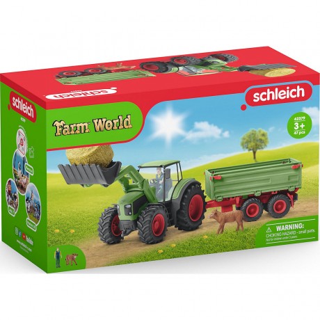 Schleich Schleich Farm World 42379 Traktor mit Anhanger Трактор Schleich Farm World 42379 с прицепом