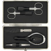 Kai Beauty Care Nagelpflege-Set im Nappaleder-Stahlrahmen-Etui 5-teilig  Набор для ухода за ногтями в стальном футляре из 5 предметов из кожи наппа.