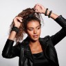The Hair Edit Black Ruched Ribbon Scrunchies  Черные резинки для волос с рюшами и лентой