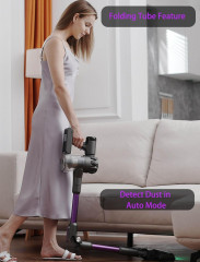 KOHE KOHE Akku-Hand-und Stielstaubsauger Ideal fur Hartboden, Teppiche, Tierhaare, 500,00 W, beutellos, Kabelloser 500W Akku staubsauger 4Modi 55Min Laufzeit 33 Kpa grunes  Беспроводной ручной пылесос KOHE, идеально подходящий для твердых полов, ковров, ш
