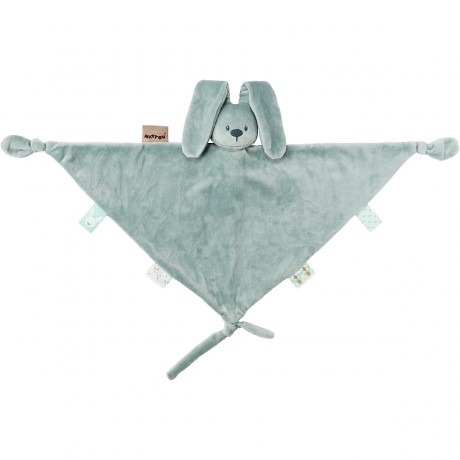 Nattou Grosse Kuscheltuch kupfergrun Большая салфетка для объятий медно-зеленая