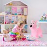 relaxdays Hupftier Hund rosa Копытная собака розовая