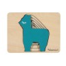 KINDSGUT Tier-Puzzle Lama Steckpuzzle Плагин-головоломка Animal Puzzle Llama