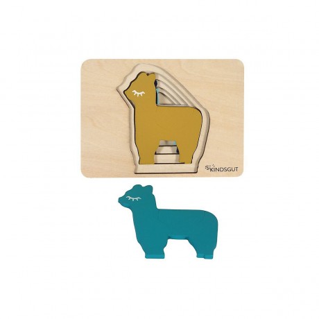 KINDSGUT Tier-Puzzle Lama Steckpuzzle Плагин-головоломка Animal Puzzle Llama