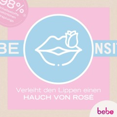 bebe Zartrose Lippenpflege mit Mandelol  Мягкая роза для ухода за губами с миндальным маслом