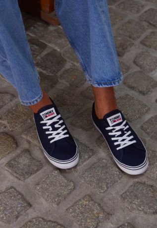Tommy Jeans Essential Trainers Томми Джинс Женские Кеды текстильные, синие