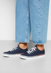 Tommy Jeans Essential Trainers Томми Джинс Женские Кеды текстильные, синие