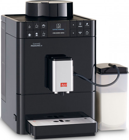 Melitta Melitta Kaffeevollautomat Passione One Touch F53/1-102, schwarz, One Touch Funktion, tassengenau frisch gemahlene Bohnen  Полностью автоматическая кофемашина Melitta Passione One Touch F53/1-102, черная, функция одного касания, свежемлотые зерна в