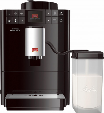 Melitta Melitta Kaffeevollautomat Passione One Touch F53/1-102, schwarz, One Touch Funktion, tassengenau frisch gemahlene Bohnen  Полностью автоматическая кофемашина Melitta Passione One Touch F53/1-102, черная, функция одного касания, свежемлотые зерна в