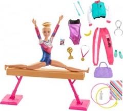 Mattel Barbie Turn-Spielset mit Puppe Гимнастический набор Барби с куклой