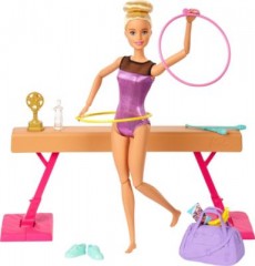 Mattel Barbie Turn-Spielset mit Puppe Гимнастический набор Барби с куклой