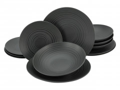 Creatable Creatable Tafelservice12-tlg LAVA STONE schwarz Созданный обеденный сервиз LAVA STONE, 12 предм.