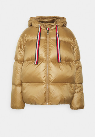 Tommy Hilfiger PADDED PUFFER JACKET Down jacket countryside khaki УТЕПЛЕННАЯ ПУХОВАЯ КУРТКА Пуховик загородный хаки
