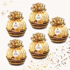 Grand Ferrero Rocher Milchschokolade 5stk x 240g Гранд Ферреро Роше Шоколадный шар из молочного шоколада 240г, 5 штук