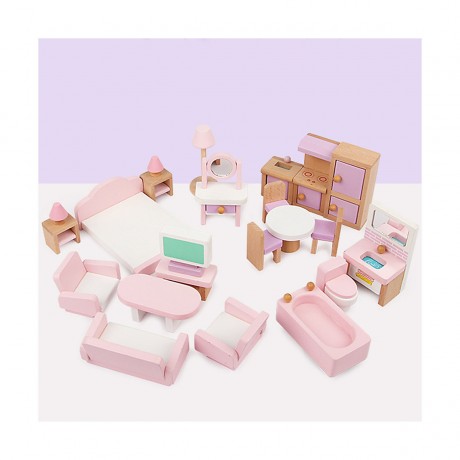 TOPMELON Miniatur Kleinmobel Holzspielzeug Wohnzimmer Kuche Komponenten Миниатюрная небольшая мебель