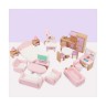 TOPMELON Miniatur Kleinmobel Holzspielzeug Wohnzimmer Kuche Komponenten Миниатюрная небольшая мебель