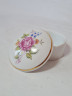 Шкатулка винтажная Hollohaza "Розовая роза", круглая, фарфор, 7 x 3,5 см, Венгрия, 1960-70гг.