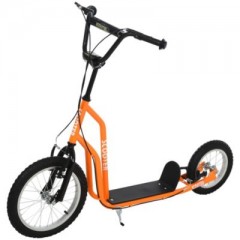 HOMCOM Kinderroller mit Handbremse Детский самокат с ручным тормозом