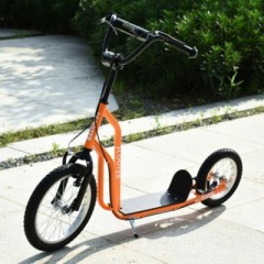 HOMCOM Kinderroller mit Handbremse Детский самокат с ручным тормозом