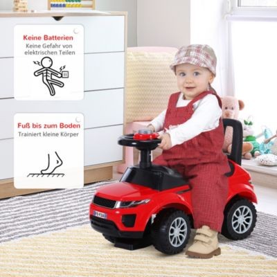 HOMCOM Rutschauto mit Hupe und Stauraum Автомобиль-толкатель с клаксоном и местом для хранения