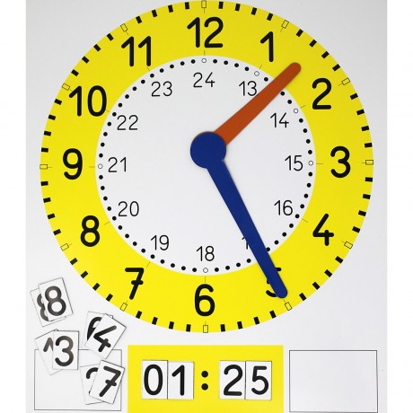 Wissner® aktiv lernen Folienuhr magnetisch fur die Tafel Фольгированные магнитные часы для доски.