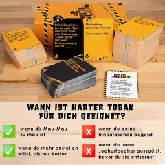 Simon und Jan Harter Tobak Roast (XXL Edition) Trinkspiel  Partyspiel mit schwarzem Humor Harter Tobak Roast (XXL Edition) Питьевая игра Игра для вечеринок с черным юмором