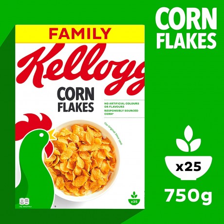 Kellogg's Corn Flakes 750g Кукурузные хлопья Оригинальные, 750 грамм