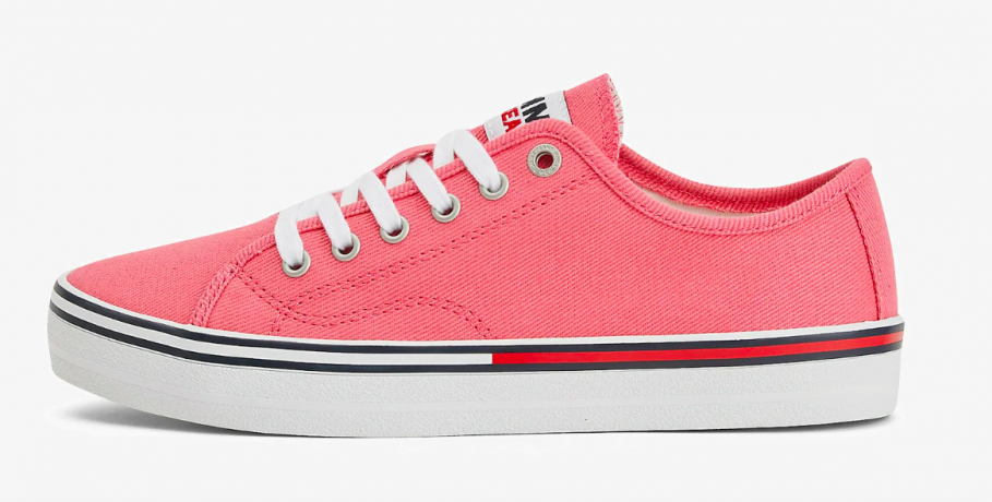 Tommy Jeans Essential Trainers Томми Джинс Женские Кеды текстильные, розовые
