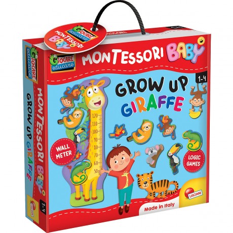 Lisciani Montessori Baby Giraffe Wachse und Spiele! Монтессори-жирафенок растет и играет!
