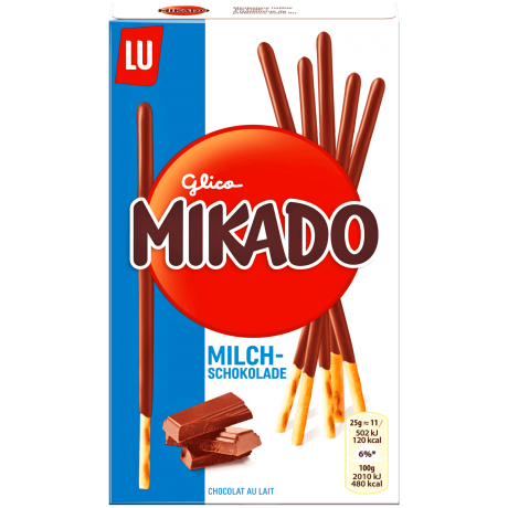 Mikado Milchschokolade Печенье с шоколадной глазурью 75г