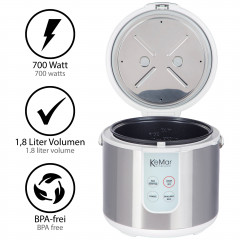 KeMar Kitchenware KeMar Kitchenware Reiskocher KRC-130, 700 W, 4 Programme  KeMar Kitchenware рисоварка KRC-130, 700 Вт, 4 программы