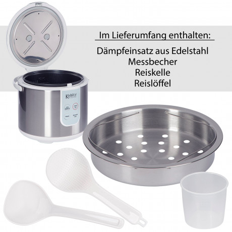 KeMar Kitchenware KeMar Kitchenware Reiskocher KRC-130, 700 W, 4 Programme  KeMar Kitchenware рисоварка KRC-130, 700 Вт, 4 программы