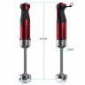 Arendo Arendo Stabmixer, 1000 W, Edelstahl Purierstab in rot, Handmixer mit Becher, stufenlose Regelung  Ручной блендер Arendo, 1000 Вт, очищающий стержень из нержавеющей стали красного цвета, ручной миксер с чашкой, бесступенчатое управление