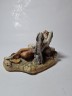 Naturecraft England Винтажная статуэтка ручной работы "Мужчина с собакой", 18см x 10см, Англия, 1960-70гг.