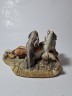Naturecraft England Винтажная статуэтка ручной работы "Мужчина с собакой", 18см x 10см, Англия, 1960-70гг.