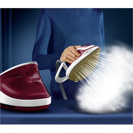 Tefal Tefal Dampfbugeleisen GV 9711 Pro Express Ultimate II Bugelstation weinrot metall/weiss Паровой утюг Tefal GV 9711 Pro Express Ultimate II гладильная станция винно-красный металл/белый