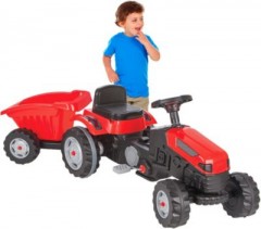 Jamara Trettraktor mit Hanger Strong Bull rot Педальный трактор с подвеской Strong Bull красный