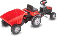 Jamara Trettraktor mit Hanger Strong Bull rot Педальный трактор с подвеской Strong Bull красный