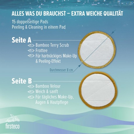 Firsteco Make-Up Remover Pads 18 tlg. Салфетки для снятия макияжа 18 шт.