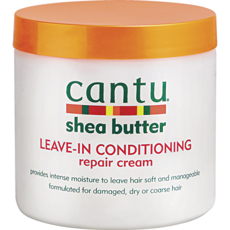 Cantu Shea Butter Leave In Conditioning repair cream Haarkur 453 g, Канту Несмываемый крем-кондиционер c маслом Ши (Карите) для увлажнения и лечения ломких сухих волос, 453г