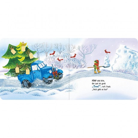 arsEdition Verlag Der kleine blaue Laster bringt allen einen Weihnachtsbaum Маленький синий грузовик приносит всем елки