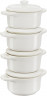 Staub Staub Cocotte Set 4-tlg. elfenbein Кокотный набор «Пыль» 4 шт.