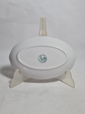 Тарелка сервировочная винтажная Galvani Keramik, керамика, 20 х 13 см, Италия, 1960-70гг.