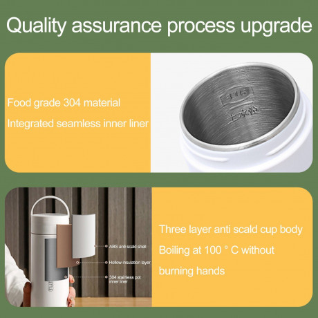 farfi farfi Wasserkocher Tragbarer elektrischer Wasserkocher mit Temperaturvoreinstellung, Auslaufsicher,Temperaturvoreinstellung,Automatische Abschaltung Чайник Farfi Портативный электрический чайник с заданной температурой, герметичный, с заданной темп