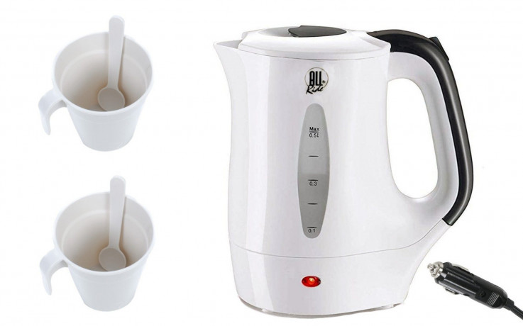 All Ride All Ride Reise-Wasserkocher LKW Zigarettenanzunder Anschluss, 300 W, 24 Volt Wasserkocher  All Ride Travel Чайник для грузовика с подключением прикуривателя 300 Вт, 24 В, чайник