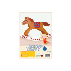 Pebaro Laubsagevorlage Schaukelpferd Лошадь-качалка