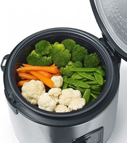 JUNG JUNG Reiskocher Reisgarer 3in1, Reistopf alle Reisarten, Reiskocher elektrisch 1,2L, 400 W, Dampfgarer, Cooker, Steamer, Dampfer, Risottokocher, Gemusegarer  Рисоварка JUNG 3-в-1, рисоварка для всех видов риса, электрическая рисоварка 1,2 л, 400 Вт, 