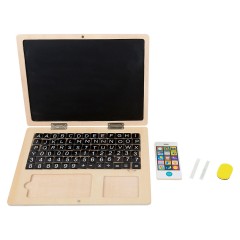 Small Foot Holz-Laptop mit Magnet-Tafel Деревянный ноутбук с магнитной доской