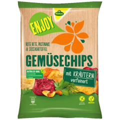 Kuhne Enjoy Gemusechips Krauter Чипсы с приправами 75г